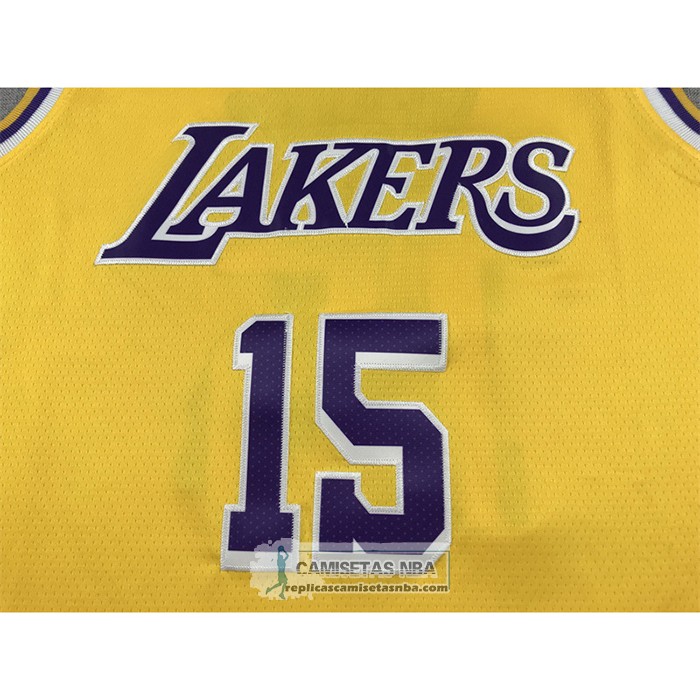 Camiseta Los Angeles Lakers Austin Reaves NO 15 Icon 2022-23 Amarillo
